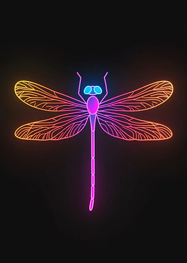 Neon Dragonfly
