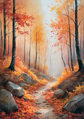 Autumn Forest Path