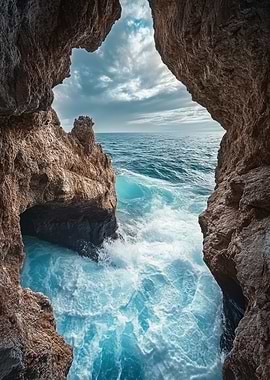 Ocean View from Cave