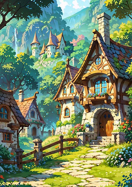 Cottage in Fantasy Village