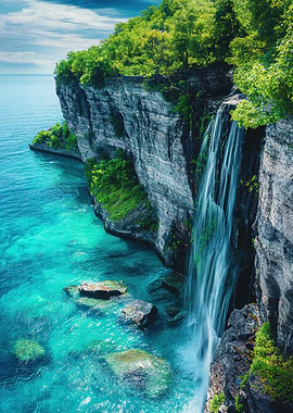 Waterfall Cliffside