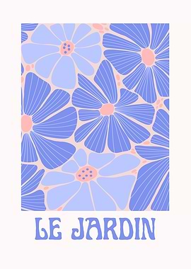 Floral Pattern with 'Le Jardin'