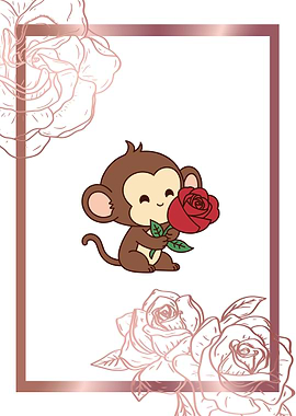 Cute Rosey Monkey