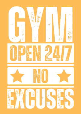 Gym Open 24/7 No Excuses