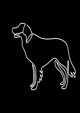 Dog Line Art