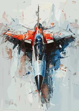 Fighter Jet Painting