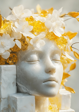 Golden Blossom Crown