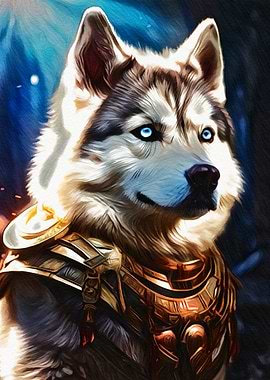 Siberian Husky Digital Art