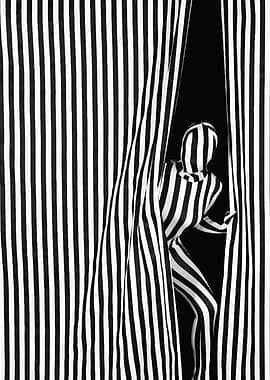 Striped Figure Emerging