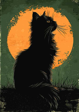 Maine Coon Silhouette