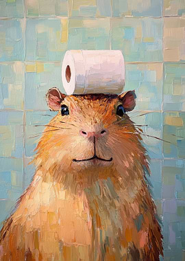 Hamster with Toilet Paper