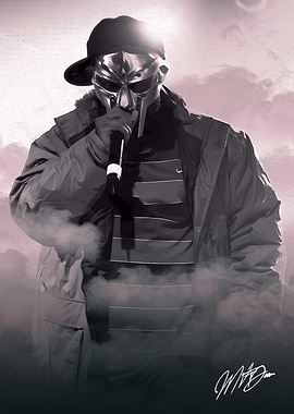 MF DOOM Rapper Portrait
