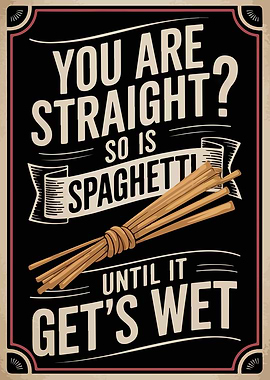Spaghetti Pun Poster