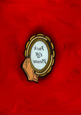 Mirror with Provocative Message