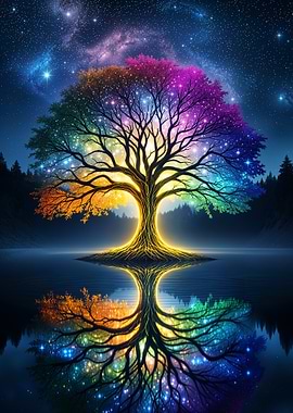 Rainbow Tree of Stars