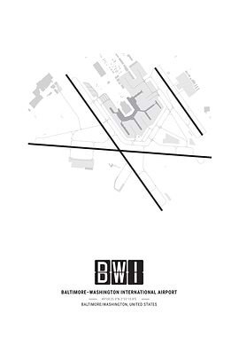 Baltimore-Washington International Airport Map