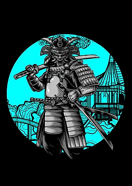 Samurai Warrior Illustration