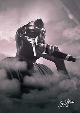 MF DOOM Rapper Portrait