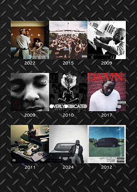 Kendrick Collage Poster