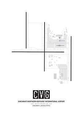 Cincinnati/Northern Kentucky International Airport Map