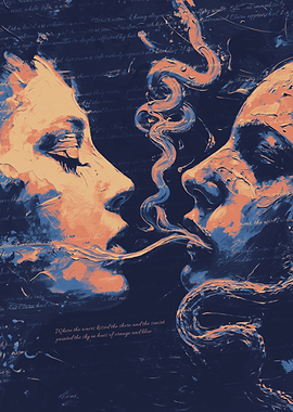 Abstract Faces in Smoke