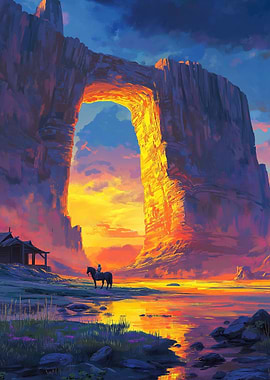 Sunset Through the Wildwest