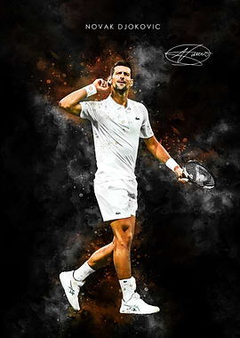Novak Djokovic Tennis Art
