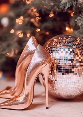 Sparkly Heels and Disco Ball