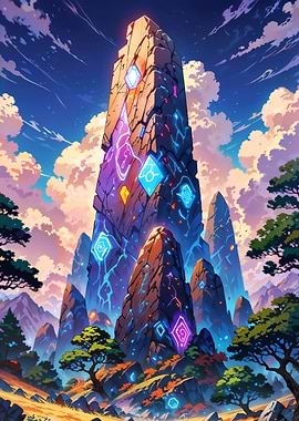 Stones Enveloped with Runes