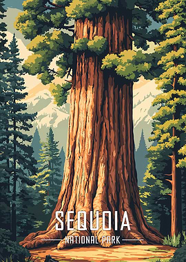 Sequoia National Park Poster