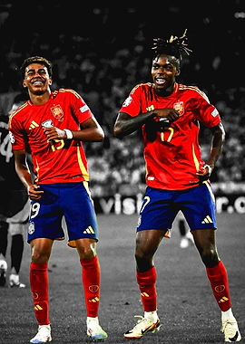 Spanish Soccer Players Celebrating