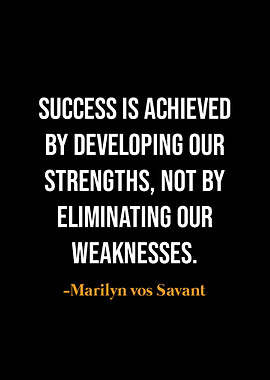 Success Quote - Marilyn vos Savant