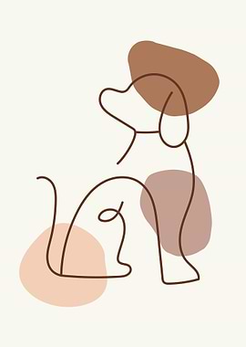 Line Art Dog