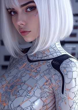 Cyberpunk Woman Portrait