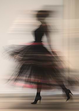Blurred Fashion Model