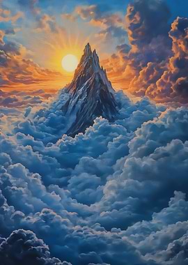 Mountain Peak Sunset