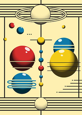 Bauhaus Planetary Poster