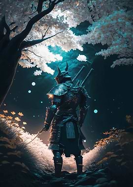 Samurai in Moonlight