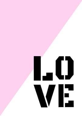 Love Minimalist Poster