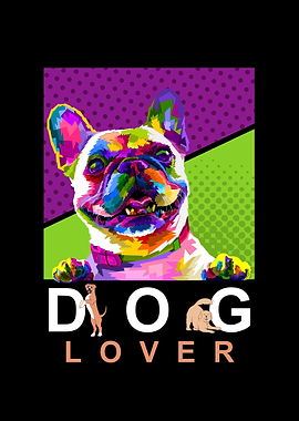 Colorful French Bulldog Dog Lover