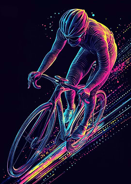 Cyclist in Motion