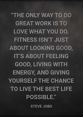Steve Jobs Fitness Quote