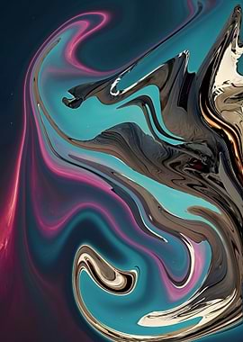 Abstract Liquid Swirls