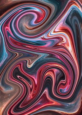 Abstract Swirling Galaxy