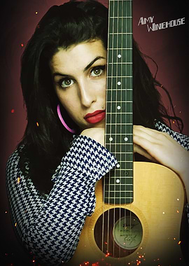 Amy Guitar Portrait