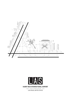 Harry Reid Airport Layout