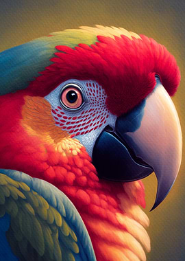 Scarlet Macaw Portrait