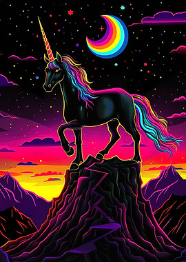 Rainbow Unicorn Mountaint