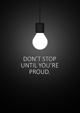 Lightbulb Motivation Poster