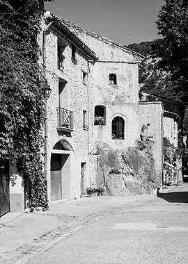 Stone Village Street in South of France